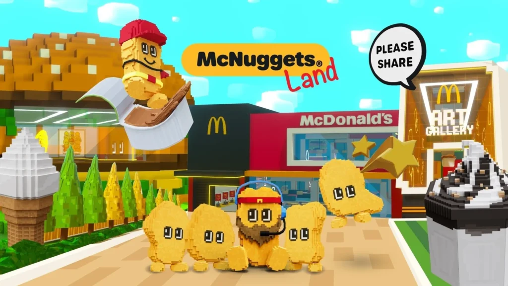 McDonald's - Хонконг представи "McNuggets Land" за своята 40 годишнина. Изображение: The Sandbox