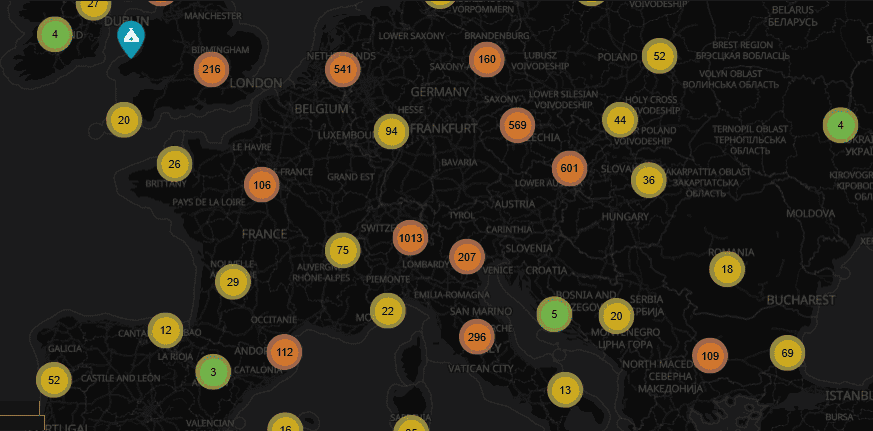 Обекти приемащи разплащане с Биткойн и алткойни. Изображение BTCMap